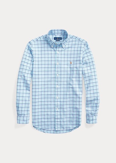 Men's Polo Ralph Lauren Classic Fit Plaid Oxford Shirt | 317824BCV